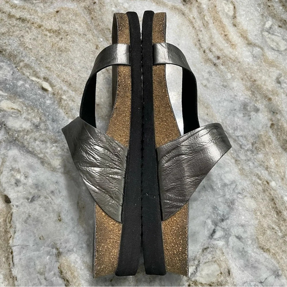 MEPHISTO Silver Helen Leather Comfort Sandals EU 38 - Picture 8 of 14